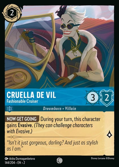 Cruella De Vil - Fashionable Cruiser, Rise of the Floodborn 144/204