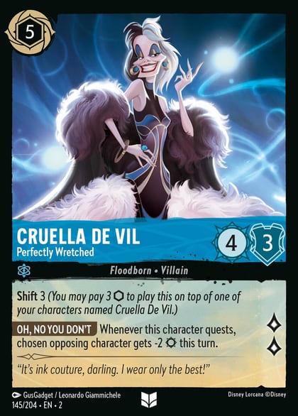 Cruella De Vil - Perfectly Wretched, Rise of the Floodborn 145/204