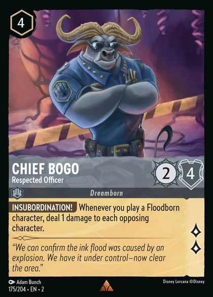 Chief Bogo - Respected Officer, Rise of the Floodborn 175/204