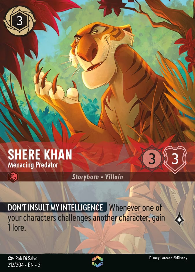 Shere Khan - Menacing Predator (Enchanted), Rise of the Floodborn 212/204