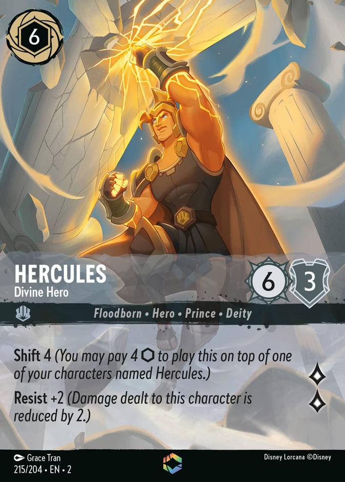 Hercules - Divine Hero (Enchanted), Rise of the Floodborn 215/204