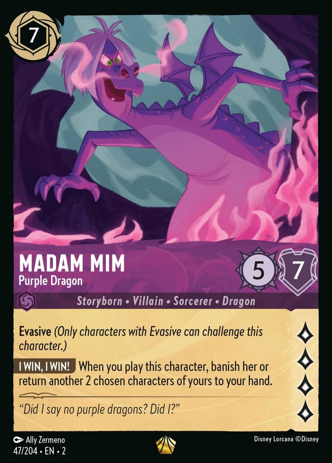 Madam Mim - Purple Dragon, Rise of the Floodborn 47/204
