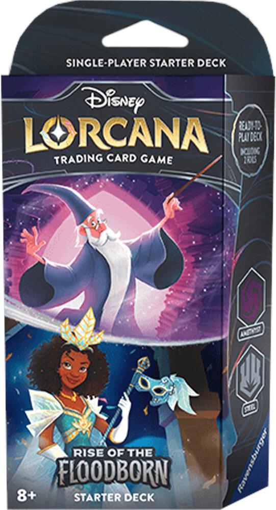 Disney Lorcana: Rise of the Floodborn Starter Deck (Amethyst & Steel), Rise of the Floodborn P516293