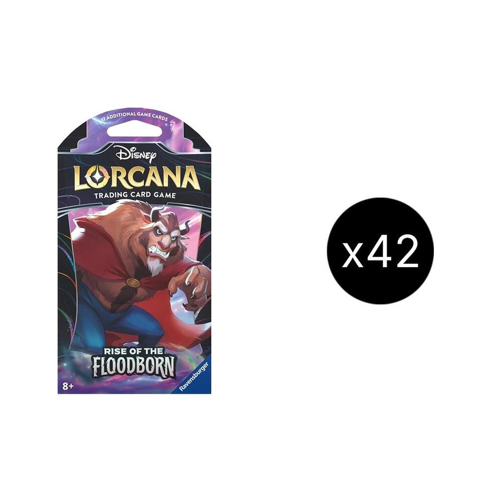 Disney Lorcana: Rise of the Floodborn Sleeved Booster Pack Case, Rise of the Floodborn P664081