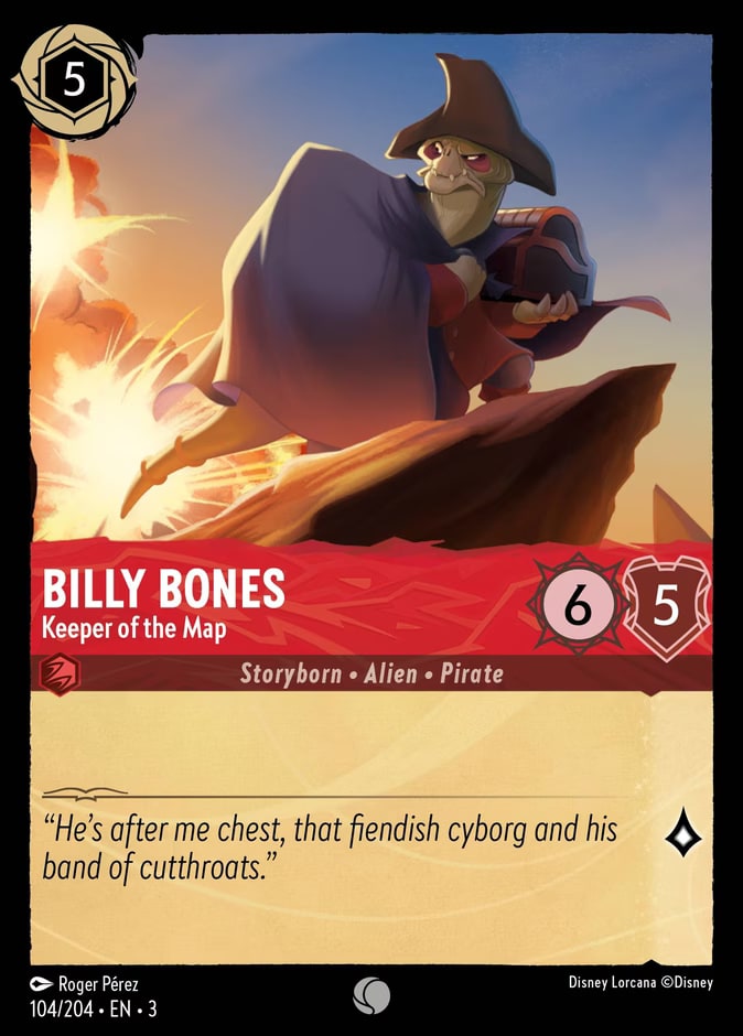 Billy Bones - Keeper of the Map, Into the Inklands 104/204