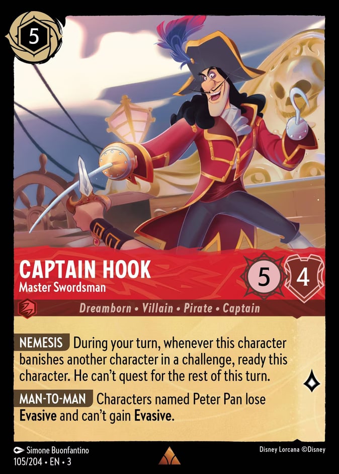 Captain Hook - Master Swordsman, Into the Inklands 105/204