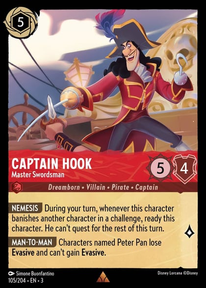Captain Hook - Master Swordsman, Into the Inklands 105/204