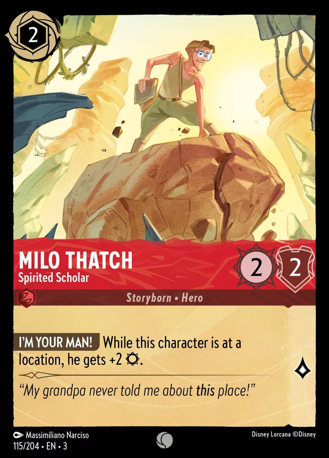 Milo Thatch - Spirited Scholar, Into the Inklands 115/204