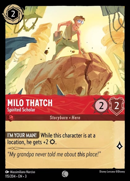 Milo Thatch - Spirited Scholar, Into the Inklands 115/204