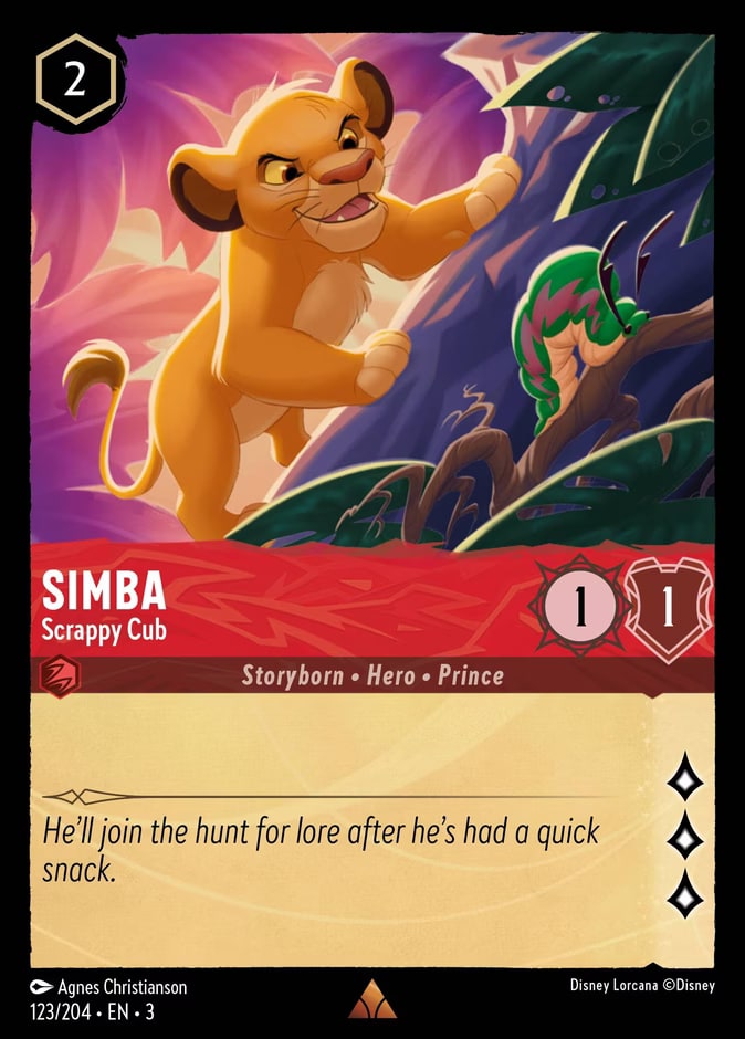 Simba - Scrappy Cub, Into the Inklands 123/204