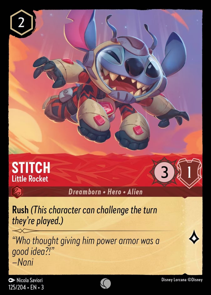 Stitch - Little Rocket, Into the Inklands 125/204
