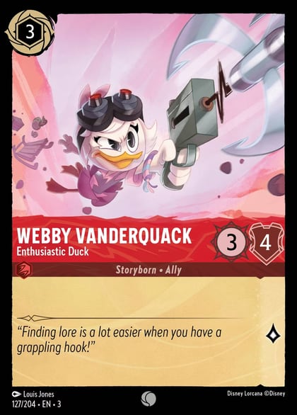 Webby Vanderquack - Enthusiastic Duck, Into the Inklands 127/204