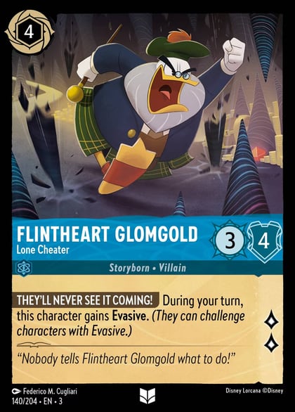 Flintheart Glomgold - Lone Cheater, Into the Inklands 140/204