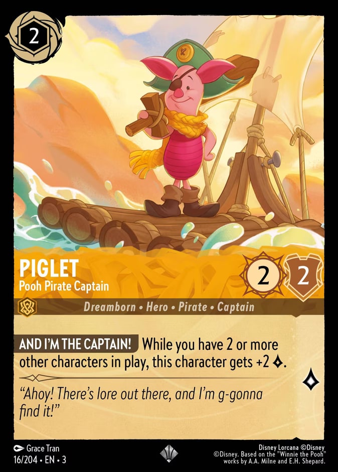 Piglet - Pooh Pirate Captain, Into the Inklands 16/204