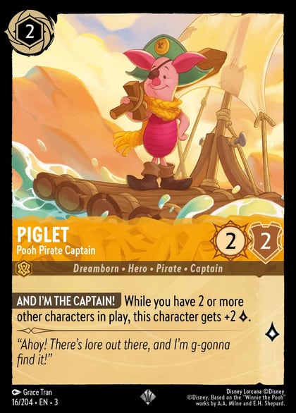 Piglet - Pooh Pirate Captain, Into the Inklands 16/204