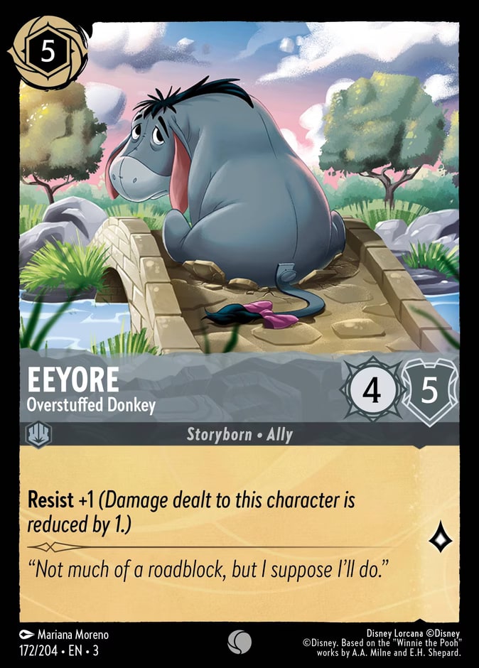 Eeyore - Overstuffed Donkey, Into the Inklands 172/204