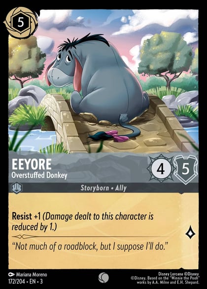 Eeyore - Overstuffed Donkey, Into the Inklands 172/204