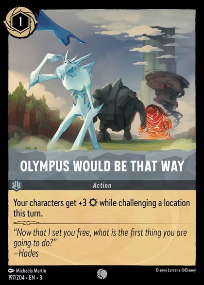Olympus Would Be That Way, Into the Inklands 197/204