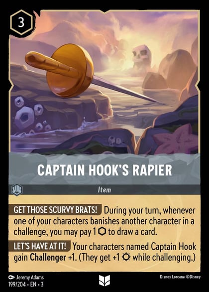Captain Hook's Rapier, Into the Inklands 199/204