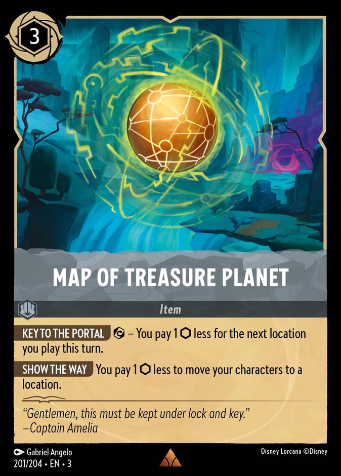 Map of Treasure Planet, Into the Inklands 201/204