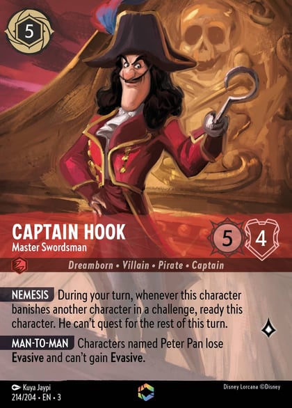 Captain Hook - Master Swordsman (Enchanted), Into the Inklands 214/204