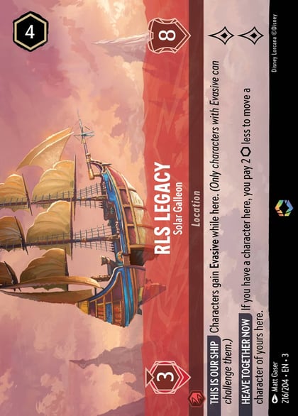 RLS Legacy - Solar Galleon (Enchanted), Into the Inklands 216/204