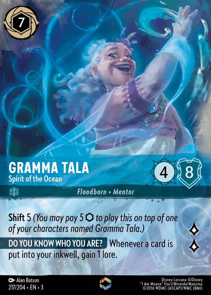 Gramma Tala - Spirit of the Ocean (Enchanted), Into the Inklands 217/204