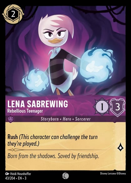 Lena Sabrewing - Rebellious Teenager, Into the Inklands 43/204