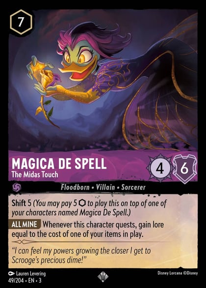 Magica De Spell - The Midas Touch, Into the Inklands 49/204