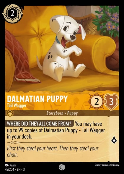 Dalmatian Puppy - Tail Wagger (4a/204), Into the Inklands 4a/204