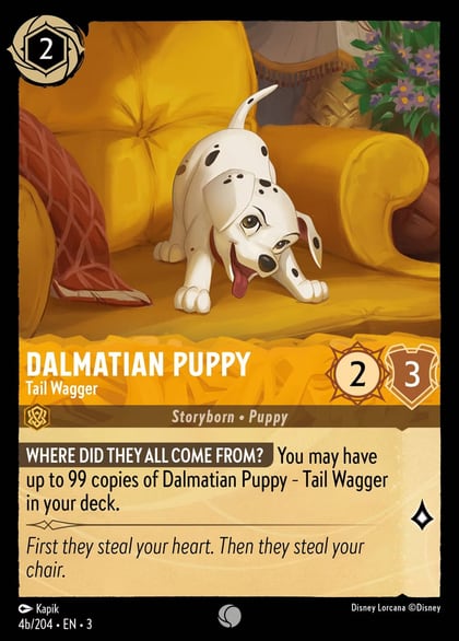 Dalmatian Puppy - Tail Wagger (4b/204), Into the Inklands 4b/204