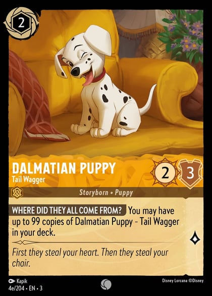 Dalmatian Puppy - Tail Wagger (4e/204), Into the Inklands 4e/204