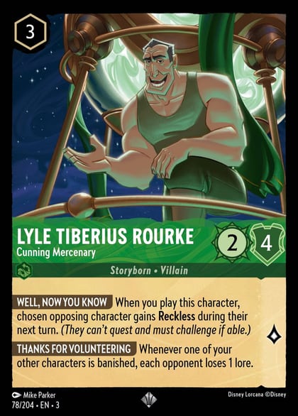 Lyle Tiberius Rourke - Cunning Mercenary, Into the Inklands 78/204