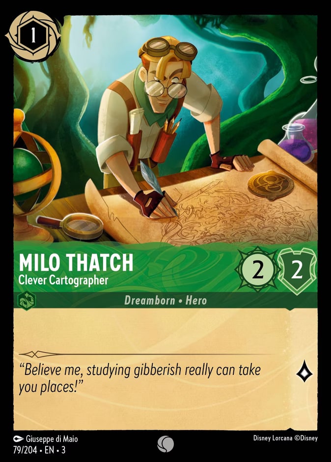 Milo Thatch - Clever Cartographer, Into the Inklands 79/204