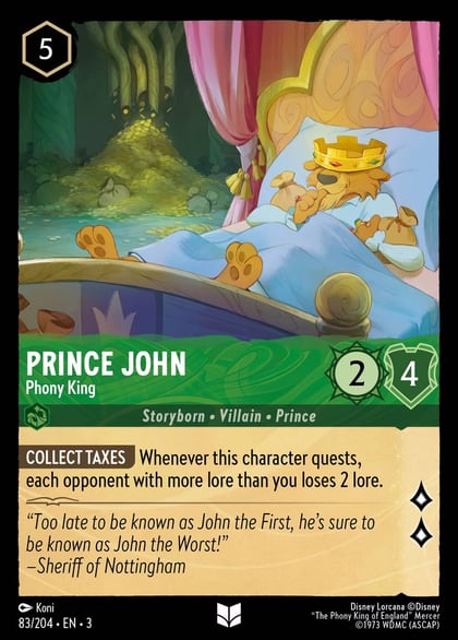 Prince John - Phony King, Into the Inklands 83/204