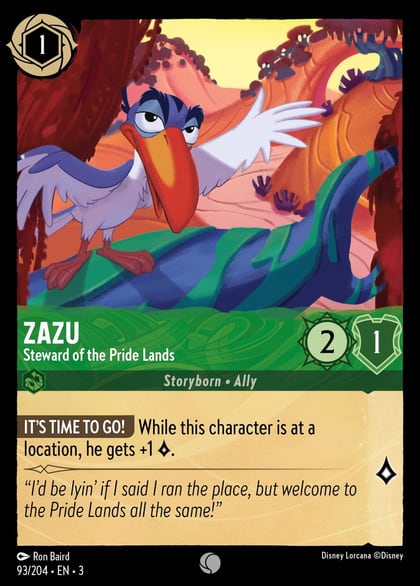 Zazu - Steward of the Pride Lands, Into the Inklands 93/204