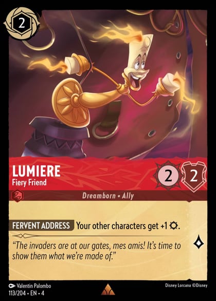 Lumiere - Fiery Friend, Ursula's Return 113/204