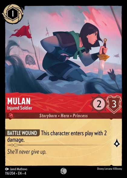 Mulan - Injured Soldier, Ursula's Return 116/204