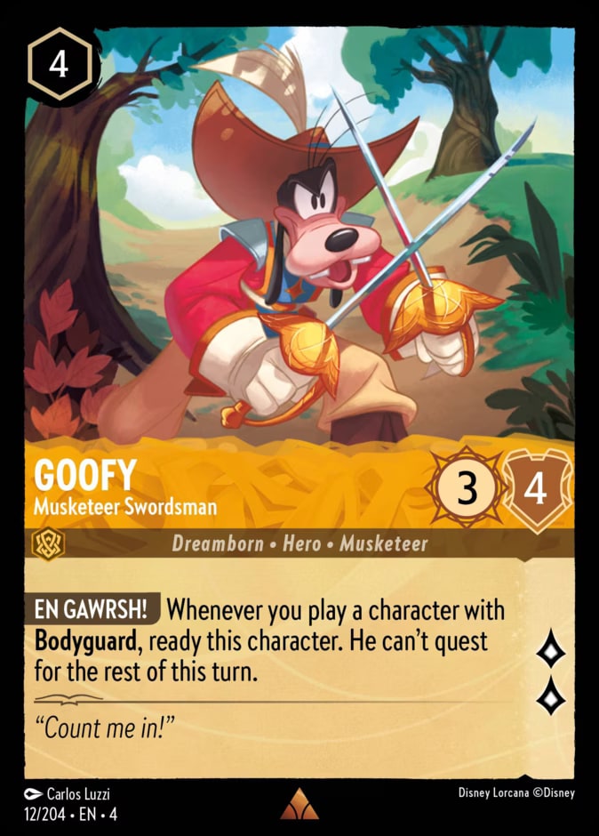 Goofy - Musketeer Swordsman, Ursula's Return 12/204