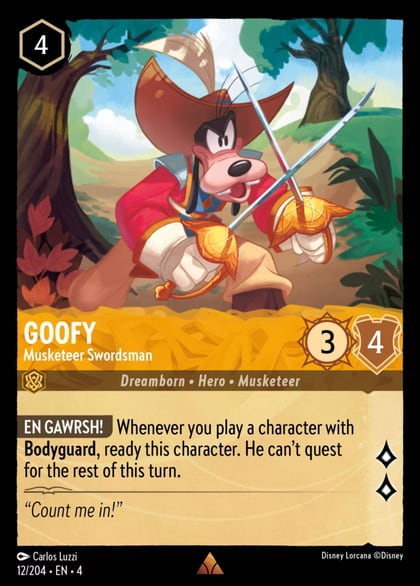 Goofy - Musketeer Swordsman, Ursula's Return 12/204