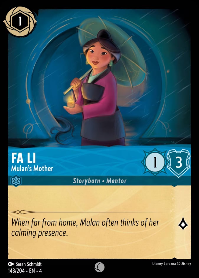 Fa Li - Mulan's Mother, Ursula's Return 143/204