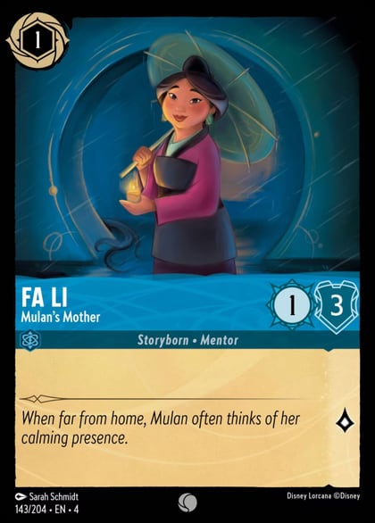 Fa Li - Mulan's Mother, Ursula's Return 143/204