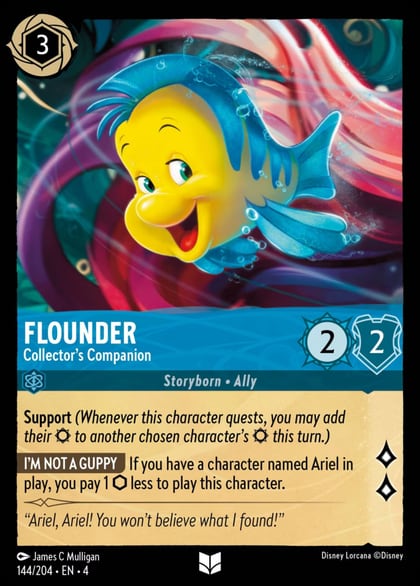 Flounder - Collector's Companion, Ursula's Return 144/204