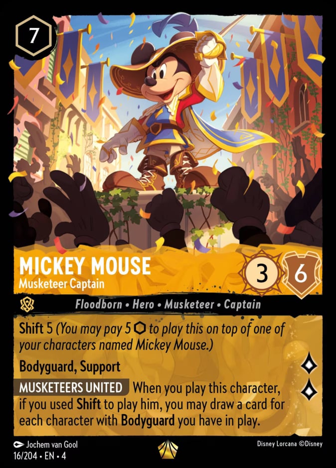 Mickey Mouse - Musketeer Captain, Ursula's Return 16/204
