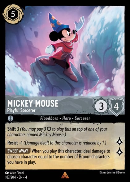 Mickey Mouse - Playful Sorcerer, Ursula's Return 187/204