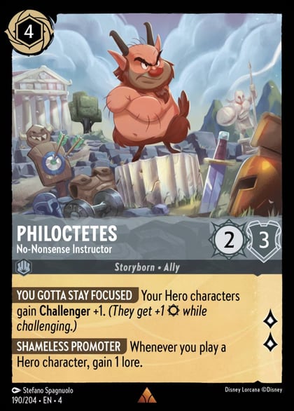 Philoctetes - No-Nonsense Instructor, Ursula's Return 190/204