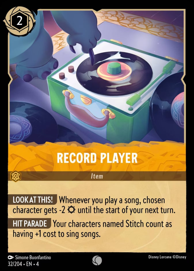 Record Player, Ursula's Return 32/204