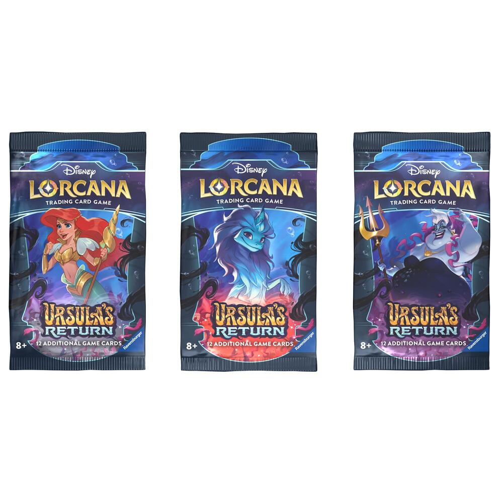 Disney Lorcana: Ursula's Return Booster Pack Art Bundle [Set of 3], Ursula's Return P554328