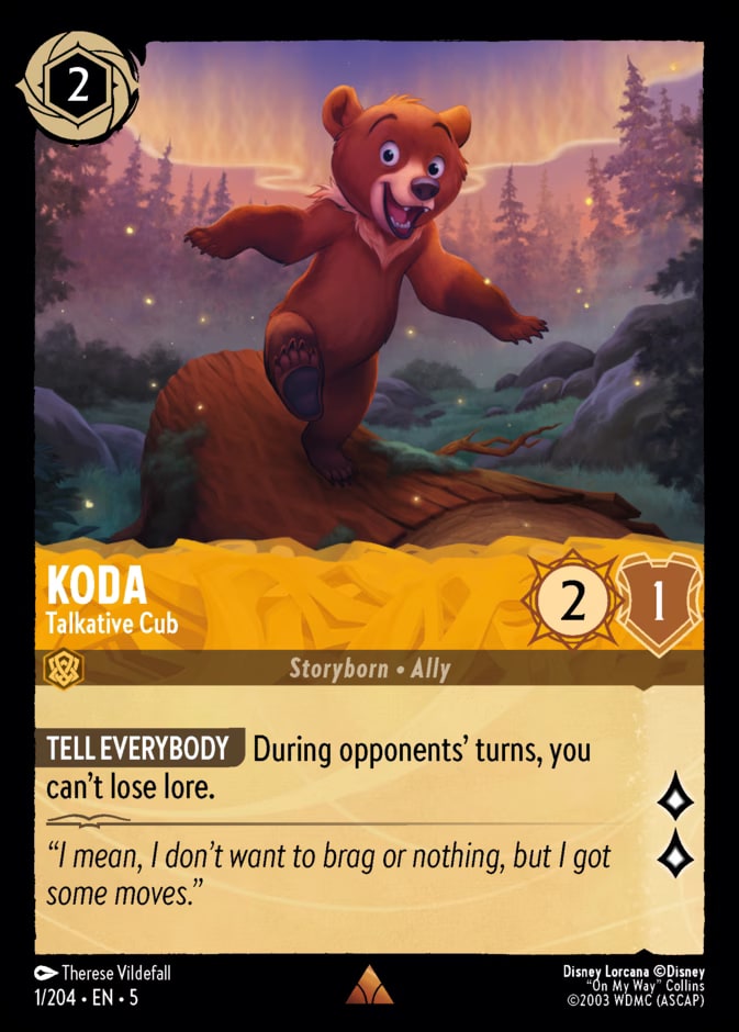 Koda - Talkative Cub, Shimmering Skies 1/204