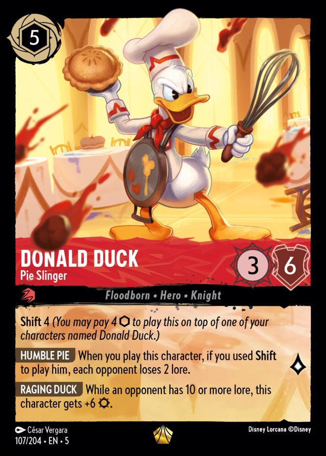 Donald Duck - Pie Slinger, Shimmering Skies 107/204